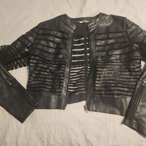 Women's Black Leather Jacket